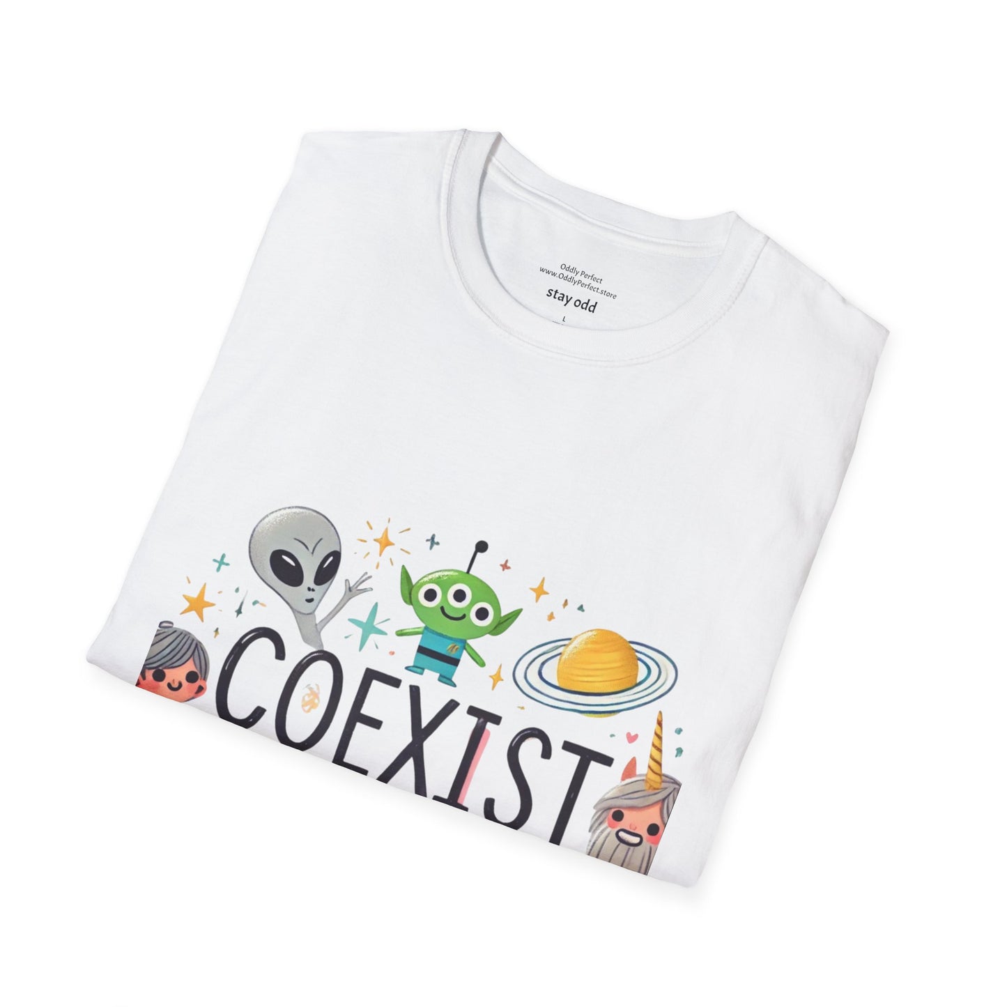 Coexist Aliens, Unicorns and Sasquatch T-Shirt