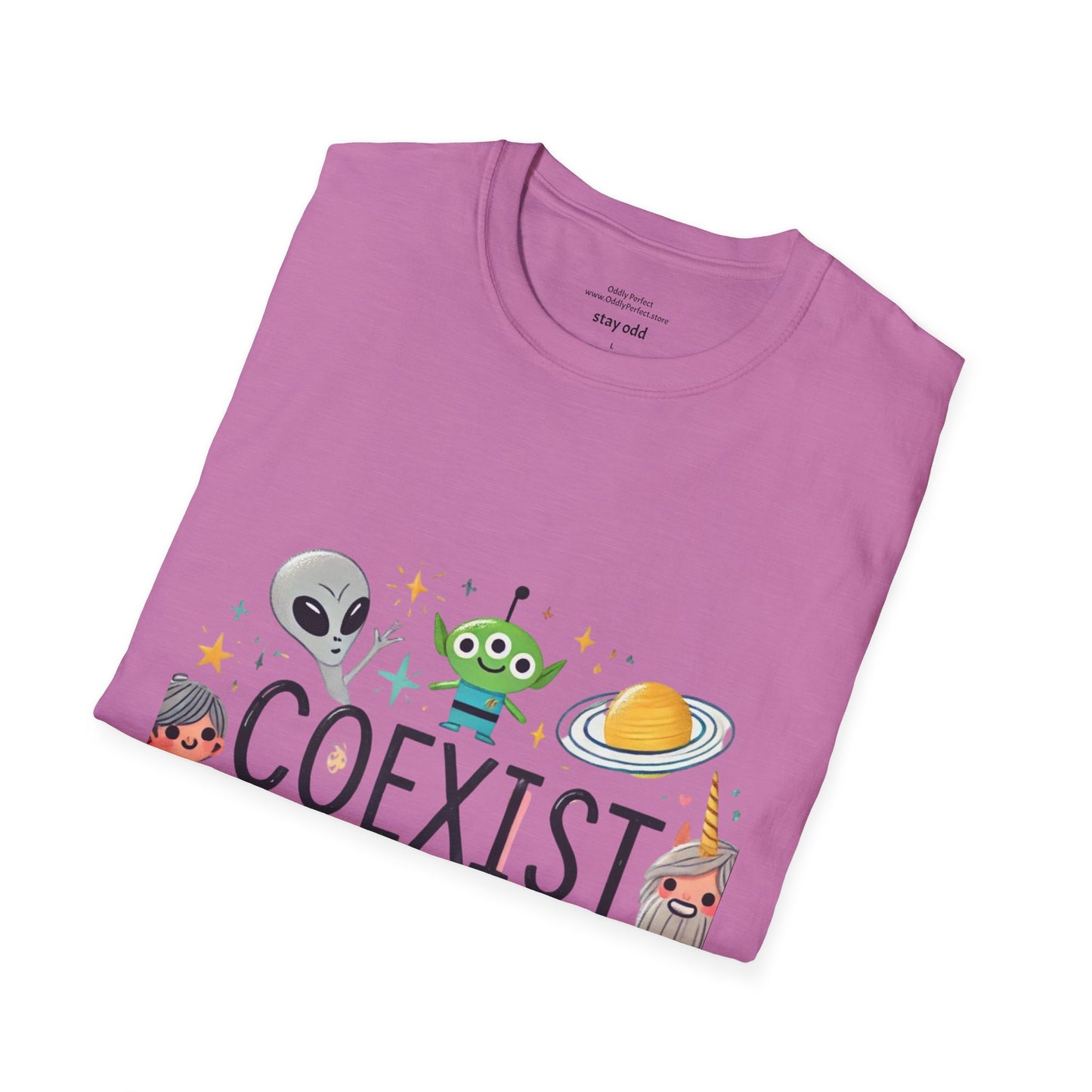 Coexist Aliens, Unicorns and Sasquatch T-Shirt