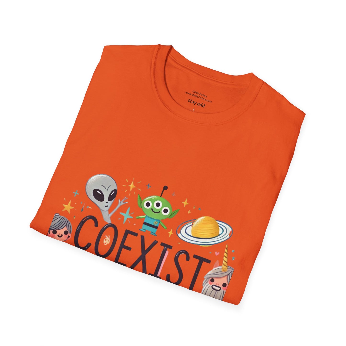 Coexist Aliens, Unicorns and Sasquatch T-Shirt