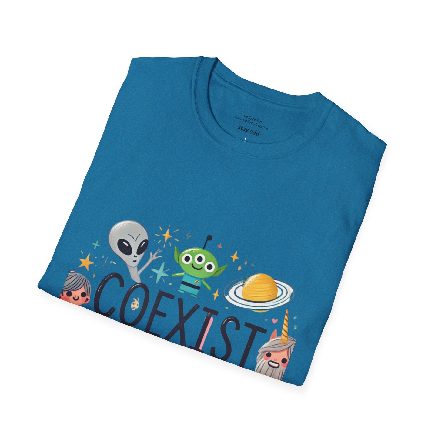 Coexist Aliens, Unicorns and Sasquatch T-Shirt