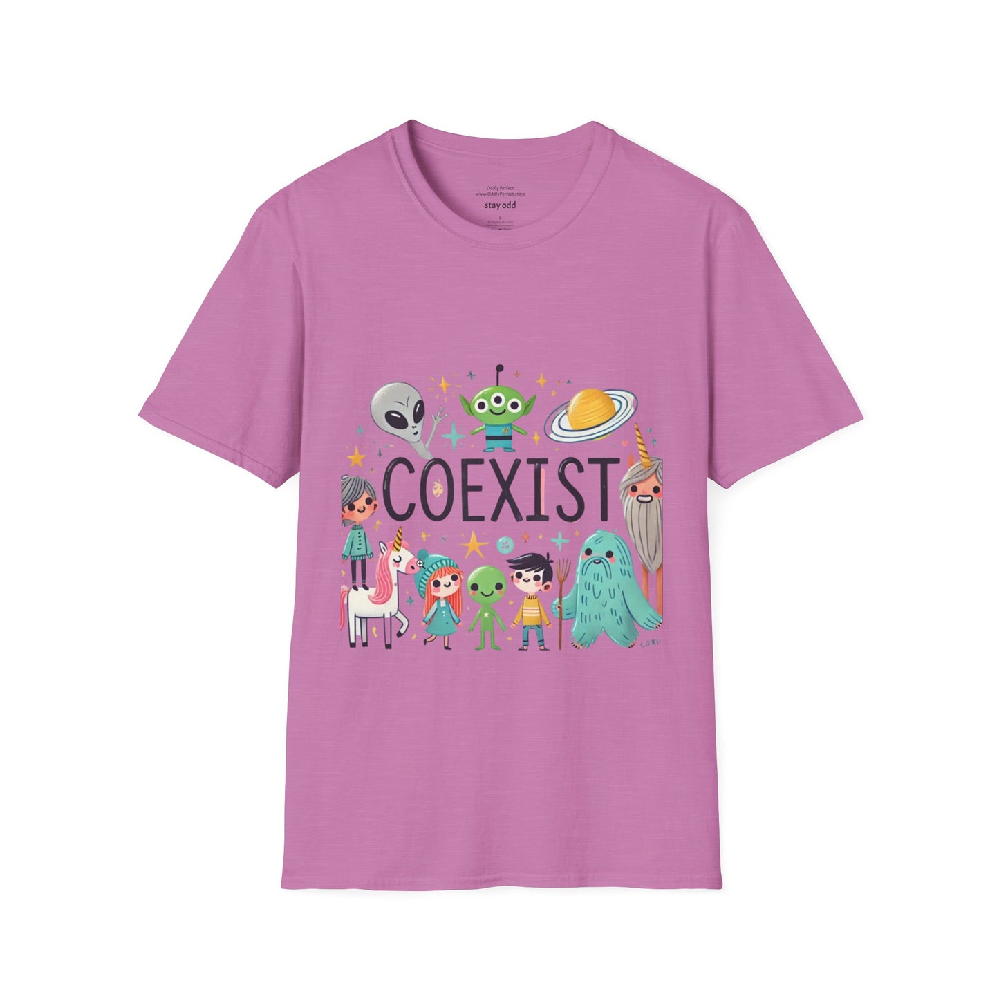 Coexist Aliens, Unicorns and Sasquatch T-Shirt